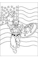 Captain America kleurplaat 6
